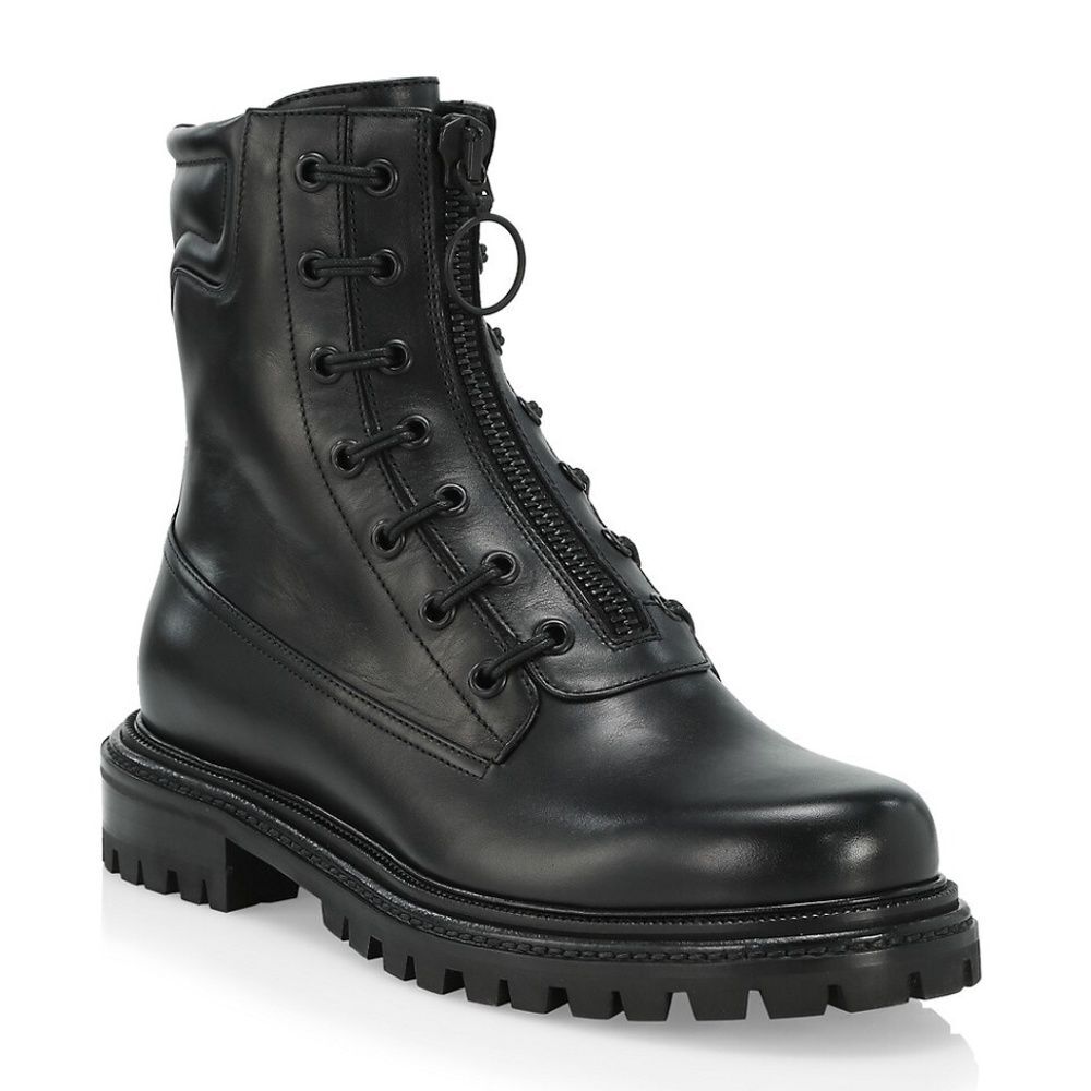 NIB Aquazzura Kicks Lug Sole Leather Combat Boots size 39
